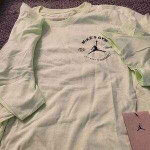 Air Jordan highlighter yellow men's tee shirt size XXL